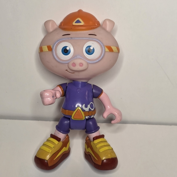 Used PBS Super Why Alpha Pig Articulated Figure 6 inch AS-IS - Picture 1 of 8
